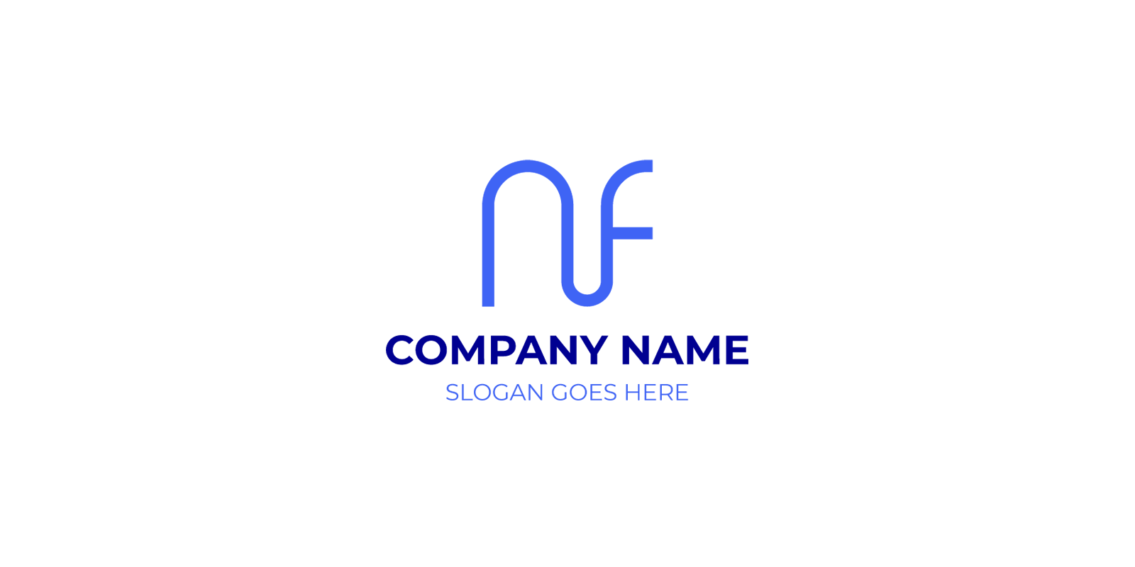 NF Logo creative branding ideas for modern identity