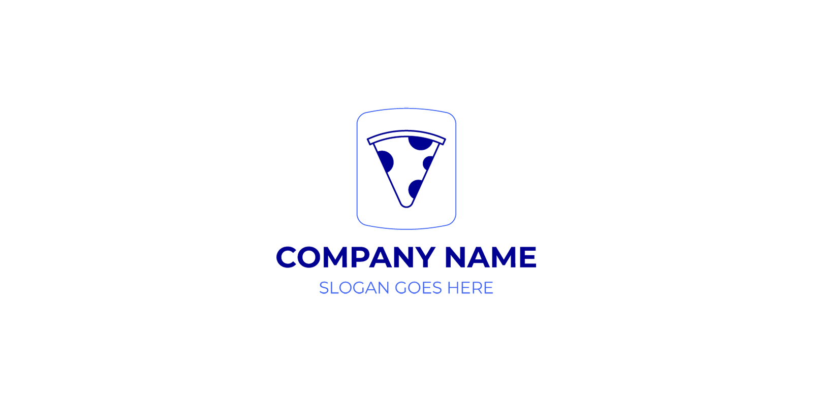 Pizza Minimalist Logo: Simple Design for Modern Brands