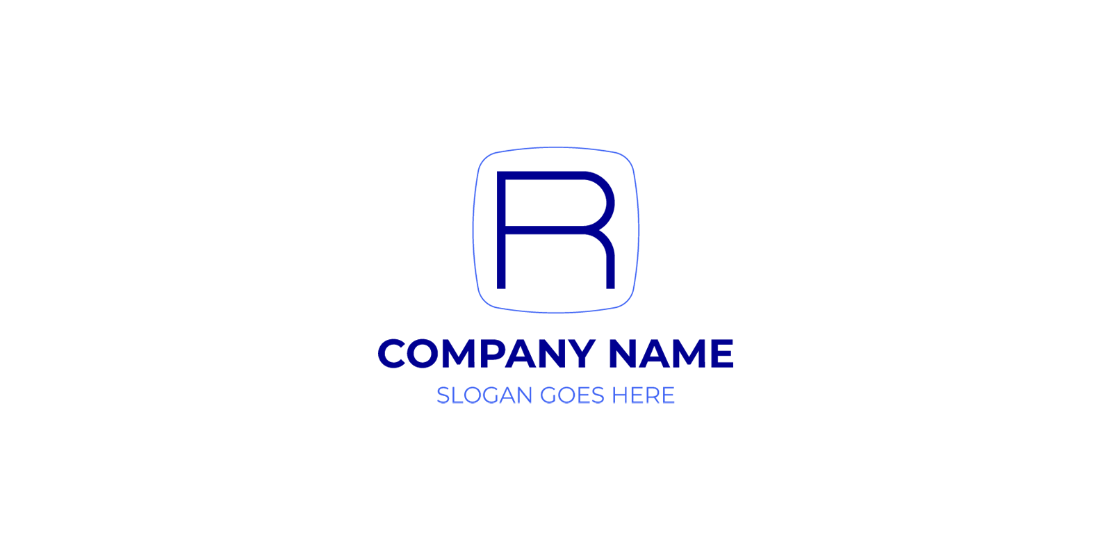 R Logo Minimal design for clean and professional branding