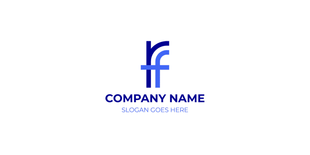 RF Logo design ideas for modern and professional branding
