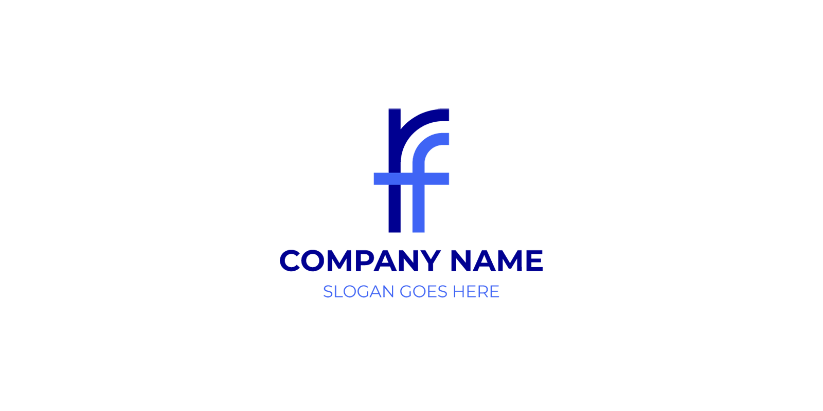 RF Logo design ideas for modern and professional branding