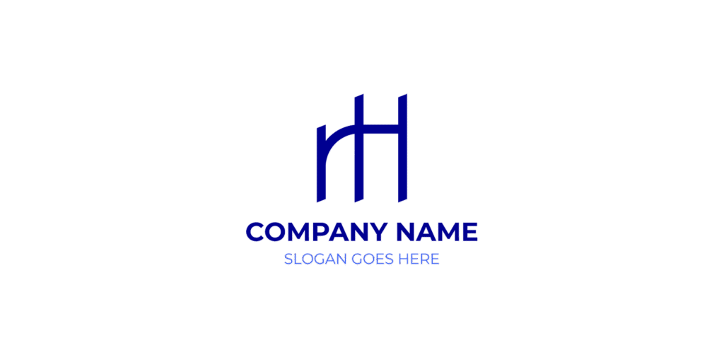 RH Logo design concepts for unique and timeless branding