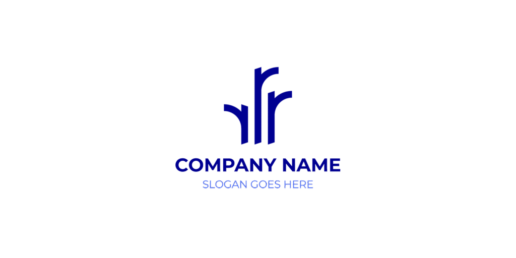 RRR Logo creative concepts for bold modern branding