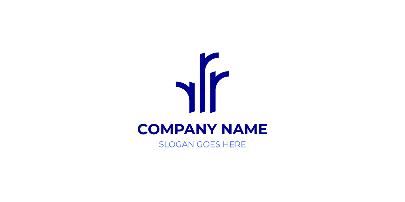 RRR Logo creative concepts for bold modern branding