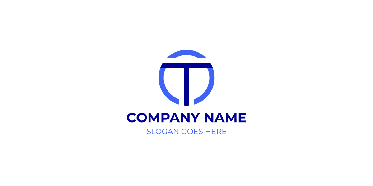 T Minimal Logo Free Modern Design Concept for Creative Branding