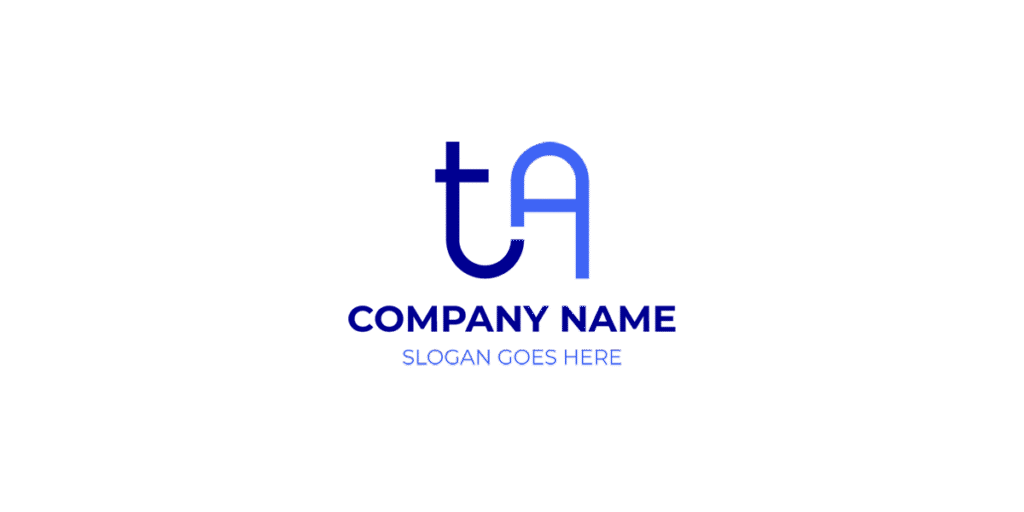 TA Logo Free Creative Design Concept for Modern Brand Identity