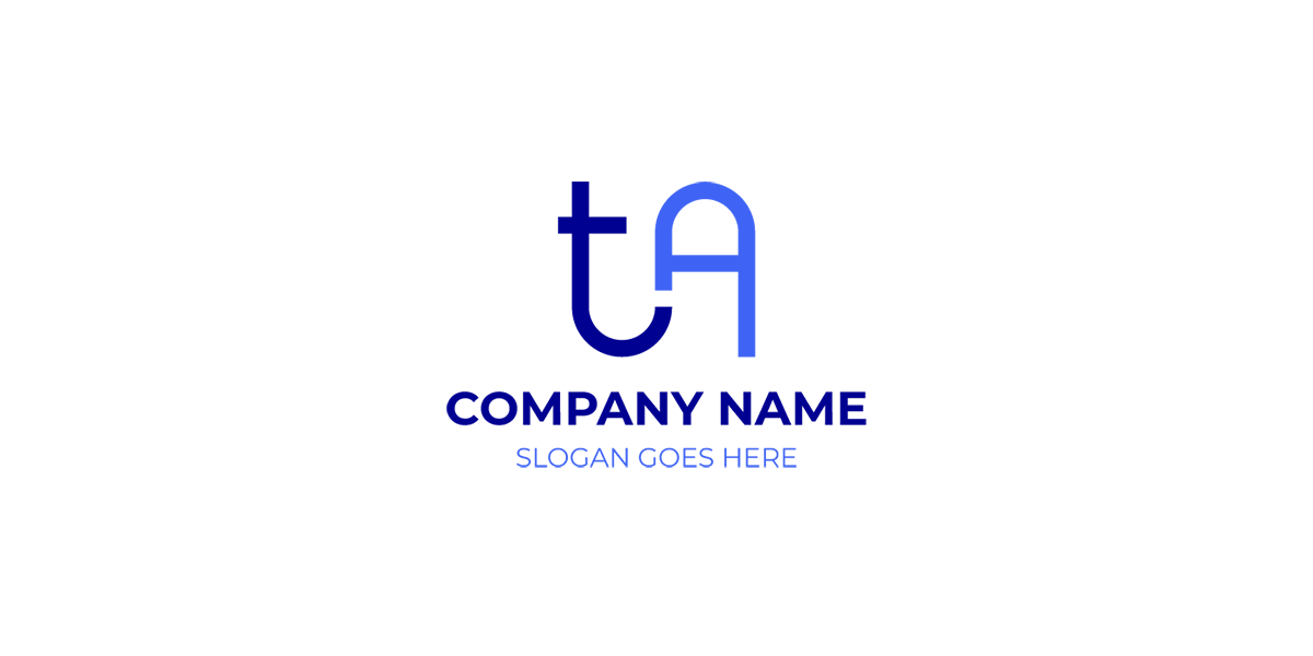 TA Logo Free Creative Design Concept for Modern Brand Identity