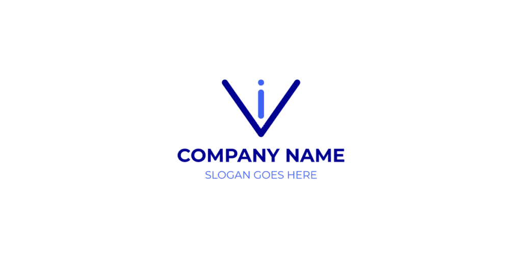 Vi Logo Free Design for Unique and Modern Brand Identity